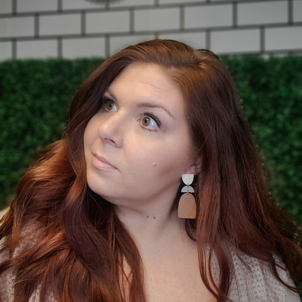 Brand New Neutral Harlow Stacked Acrylic Earrings